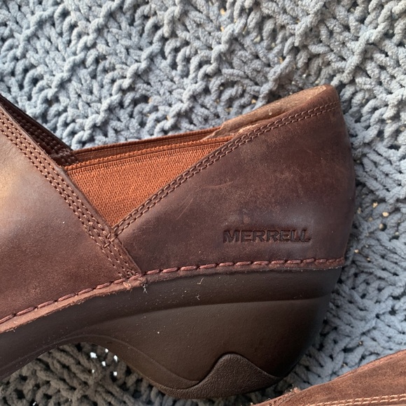 MERREL Dark Leather Booties Size 9 - Picture 4 of 11